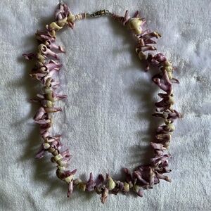 Sea Shell Necklace - Light Purple Color